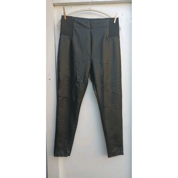 Faux Leather A New Day Large Women's Pants Retro Rave Goth Cosplay Whimsygoth - Picture 1 of 5